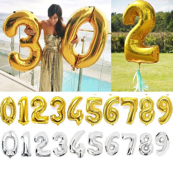 party decoration 40 inches gold and silver digital foil air balloon number inflatable festival wedding birthday balloons supplies
party decoration 40 inches gold and silver digital foil air balloon number inflatable festival wedding birthday balloons supplies