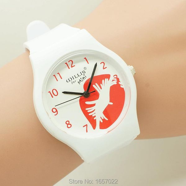 arrived fashion women lips dial quartz wristwatch high quarlity student mini plastic couple waterproof watch wristwatches, Slivery;brown
arrived fashion women lips dial quartz wristwatch high quarlity student mini plastic couple waterproof watch wristwatches, Slivery;brown