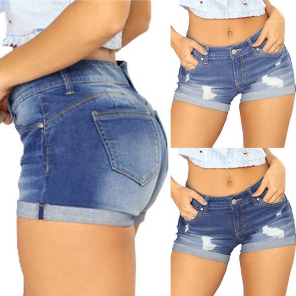 women's jeans fashion pocket solid denim pants female hole bottom casual shorts summer women short mini, Blue
women's jeans fashion pocket solid denim pants female hole bottom casual shorts summer women short mini, Blue
