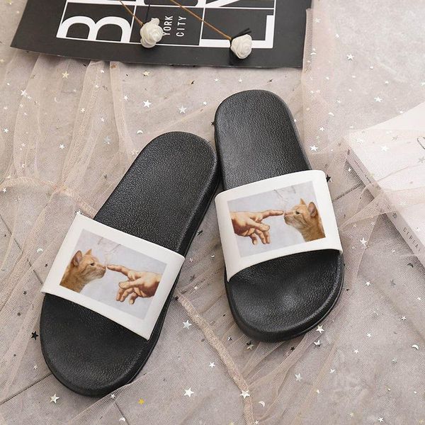 women slippers minchelangelo fahion harajuku house outdoor beach slides flip flops, Black
women slippers minchelangelo fahion harajuku house outdoor beach slides flip flops, Black