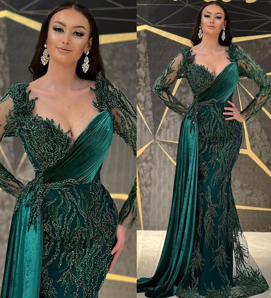 2022 plus size arabic aso ebi luxurious dark green prom dresses lace beaded mermaid evening formal party second reception gowns dress zj630, Black
2022 plus size arabic aso ebi luxurious dark green prom dresses lace beaded mermaid evening formal party second reception gowns dress zj630, Black