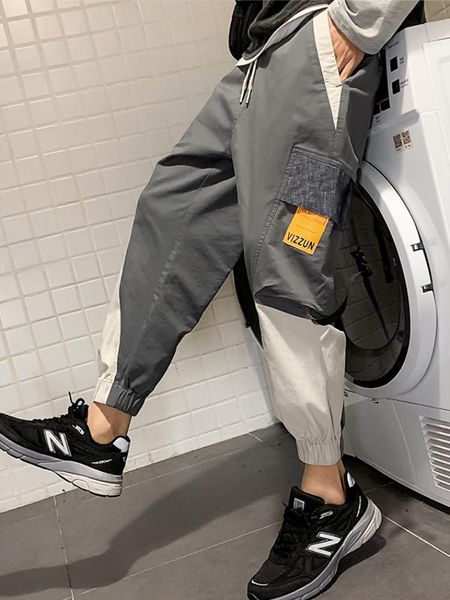 multi-pocket cargo pants men's fashion matching color slacks teen street hip-hop fitness jogging exercise, Black
multi-pocket cargo pants men's fashion matching color slacks teen street hip-hop fitness jogging exercise, Black