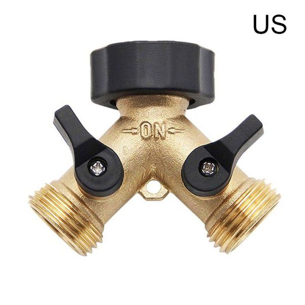 watering equipments 2 way brass garden hose connector splitter y shut off water valves n1hf
watering equipments 2 way brass garden hose connector splitter y shut off water valves n1hf