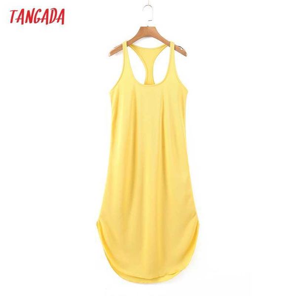 tangada women yellow knit dress sleeveless backless summer fashion lady dresses robe 8h60 210609, Black;gray
tangada women yellow knit dress sleeveless backless summer fashion lady dresses robe 8h60 210609, Black;gray