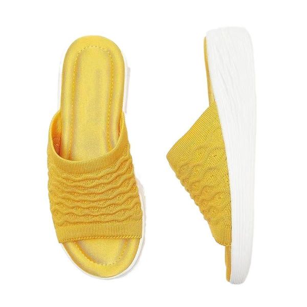 slippers 2021 summer women's slippers; comfortable and breathable densely woven mesh wedges flat shoes fashion sandals women, Black
slippers 2021 summer women's slippers; comfortable and breathable densely woven mesh wedges flat shoes fashion sandals women, Black