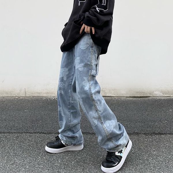 women's jeans accused of han edition the four seasons fashion ins american jacquard restoring ancient ways men and women leisure loos, Blue
women's jeans accused of han edition the four seasons fashion ins american jacquard restoring ancient ways men and women leisure loos, Blue