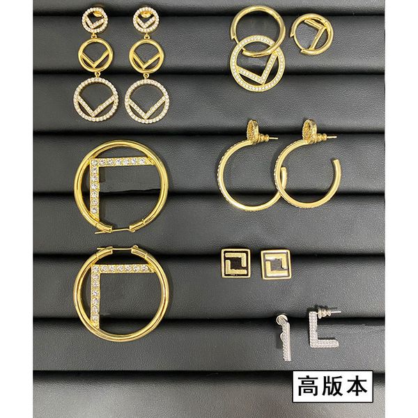rings, exaggerated s925 silver needle earrings, female minority design, letter earrings, Golden
rings, exaggerated s925 silver needle earrings, female minority design, letter earrings, Golden