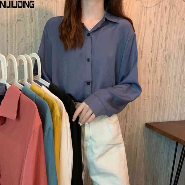 blouses for women autumn long sleeve turn-down collar single-breasted irregular loose two wear shirts female 210514, White
blouses for women autumn long sleeve turn-down collar single-breasted irregular loose two wear shirts female 210514, White