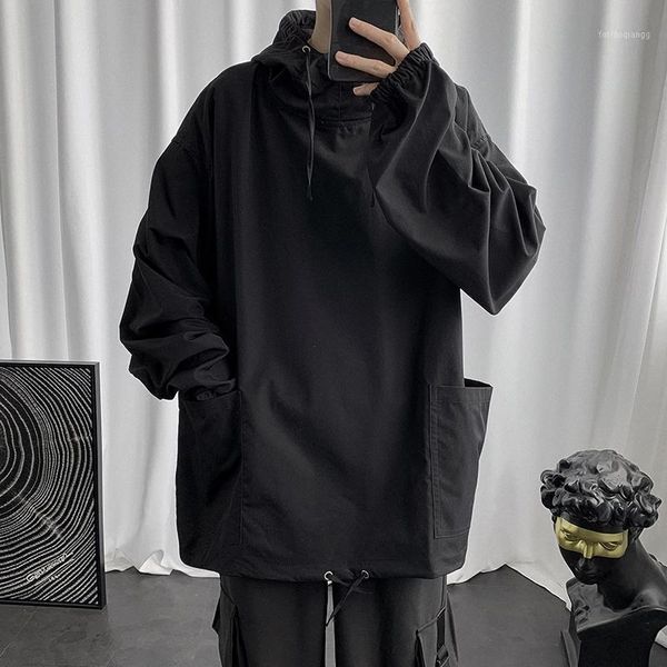 men's jackets men casual 2021 spring autumn hip hop streetwear zipper black hooded bomber jacket baseball clothes, Black;brown
men's jackets men casual 2021 spring autumn hip hop streetwear zipper black hooded bomber jacket baseball clothes, Black;brown