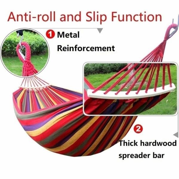 camp furniture portable hammock outdoor garden sports home travel camping swing canvas stripe hang bed double single people
camp furniture portable hammock outdoor garden sports home travel camping swing canvas stripe hang bed double single people