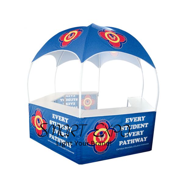 hexagonal dome kiosk 10x10 for event advertising display with custom full color printing graphics
hexagonal dome kiosk 10x10 for event advertising display with custom full color printing graphics
