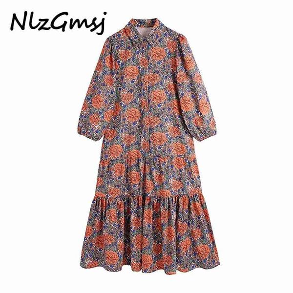 dresse print lapel loose long sleeve midi dress woman vintage casual pleated robe femme 04 210628, Black;gray
dresse print lapel loose long sleeve midi dress woman vintage casual pleated robe femme 04 210628, Black;gray