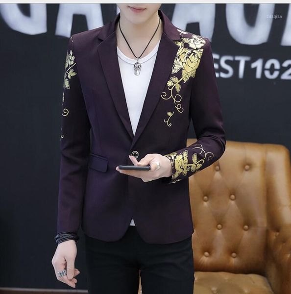 men's suits & blazers 2021 simple fashion printing small suit stage korean version of the slim business casual, White;black
men's suits & blazers 2021 simple fashion printing small suit stage korean version of the slim business casual, White;black