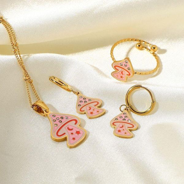 pendant necklaces allme creative pink colour enamel mushroom shiny rhinestone necklace for women ladies thin chain jewelry, Silver
pendant necklaces allme creative pink colour enamel mushroom shiny rhinestone necklace for women ladies thin chain jewelry, Silver