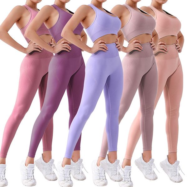 seamless yoga suit tight running fitness shockproof gathering sports underwear hip lifting pants set female, Gray
seamless yoga suit tight running fitness shockproof gathering sports underwear hip lifting pants set female, Gray