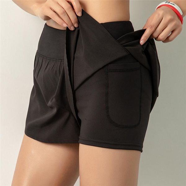 women's leggings women double shorts side pocket running breathable quick dry sport workout fitness sportswear, Black
women's leggings women double shorts side pocket running breathable quick dry sport workout fitness sportswear, Black