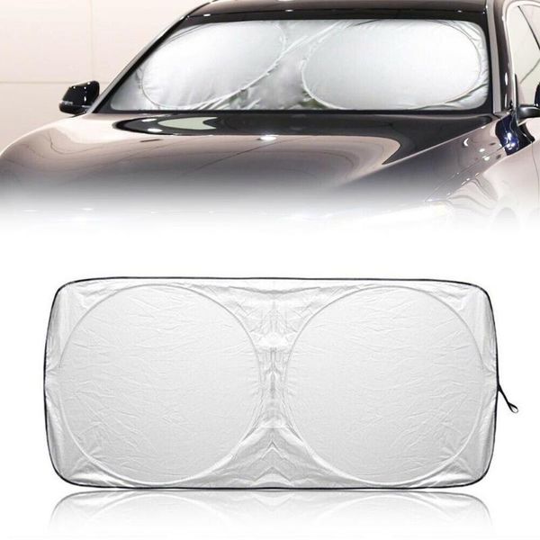 car sunshade foldable sun shade windshield durable reflective block heat cover 150*70cm polyester
car sunshade foldable sun shade windshield durable reflective block heat cover 150*70cm polyester