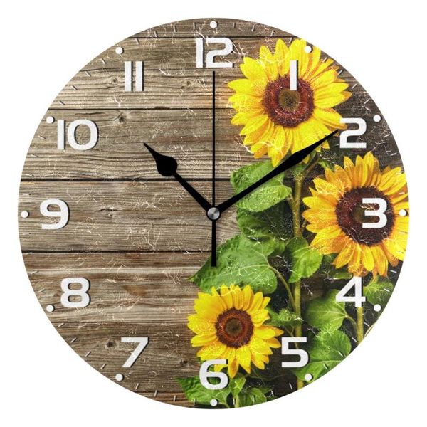 sunflower and wooden wall 10 inch battery operated quartz analog quiet desk clock for home,office,school clocks
sunflower and wooden wall 10 inch battery operated quartz analog quiet desk clock for home,office,school clocks