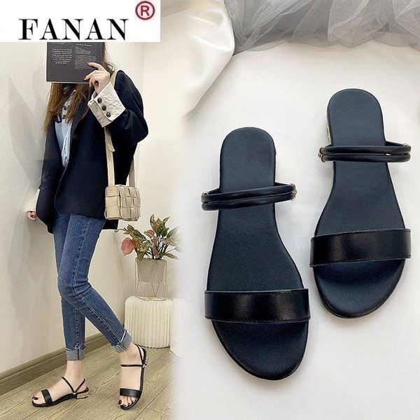 genuine leather sandals women summer 2021 girl slip-on open-toe 2.5cm low heel rubber outsole slippers shoes big size 41 42, Black
genuine leather sandals women summer 2021 girl slip-on open-toe 2.5cm low heel rubber outsole slippers shoes big size 41 42, Black