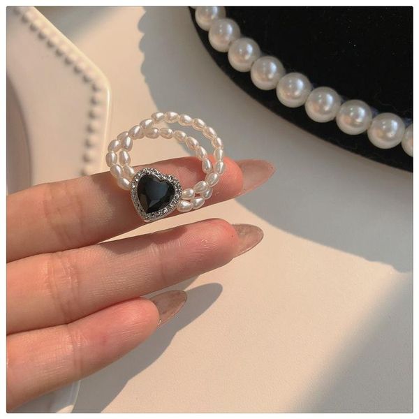cluster rings fashion heart shaped multicolor zircon natural pearls crystal elastic adjustable ring for women jewelry gift 2021, Golden;silver
cluster rings fashion heart shaped multicolor zircon natural pearls crystal elastic adjustable ring for women jewelry gift 2021, Golden;silver