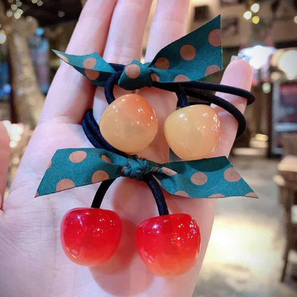 hair accessories cute cherry bands girls bow ring headwear rubber band elastic ponytail holders headband ornaments, Slivery;white
hair accessories cute cherry bands girls bow ring headwear rubber band elastic ponytail holders headband ornaments, Slivery;white