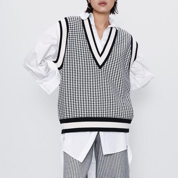 women's vests vintage sweater vest women v neck sleeveless loose sweaters fashion casual tank pullover spring autumn, Black;white
women's vests vintage sweater vest women v neck sleeveless loose sweaters fashion casual tank pullover spring autumn, Black;white