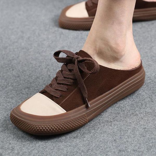 johnature spring/autumn slippers women shoes genuine leather 2021 flat with sewing outside leisure slides handmade, Black
johnature spring/autumn slippers women shoes genuine leather 2021 flat with sewing outside leisure slides handmade, Black