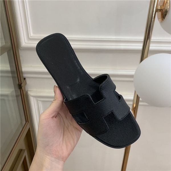 h family slippers women's summer 2021 new versatile color matching leather one line wear flat bottomed beach sandals for tourism 3uq9 z, Black
h family slippers women's summer 2021 new versatile color matching leather one line wear flat bottomed beach sandals for tourism 3uq9 z, Black