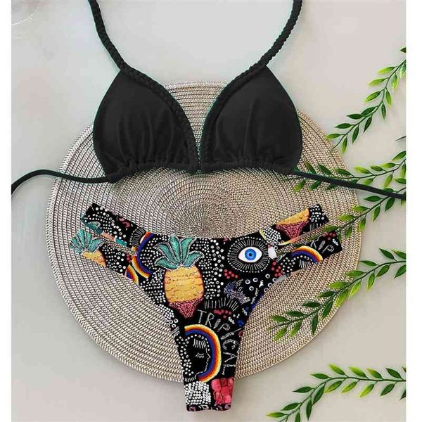 bikini women set printed summer beach swimwear belt patchwork biquini swimsuit bathing suit beachwear 210621, White;black
bikini women set printed summer beach swimwear belt patchwork biquini swimsuit bathing suit beachwear 210621, White;black