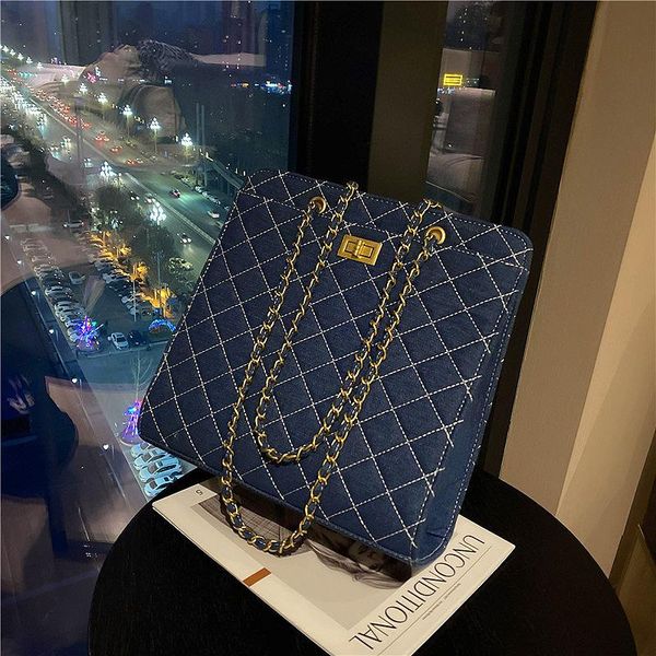 evening bags blue denim big tote for women 2021 chain crossbody bag diamond lattice shoulder female large plaid shopper handbags sac
evening bags blue denim big tote for women 2021 chain crossbody bag diamond lattice shoulder female large plaid shopper handbags sac