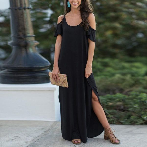 maternity dresses women loose long dress clothes hollow out split strapless strap cold shoulder maxi #g3, White
maternity dresses women loose long dress clothes hollow out split strapless strap cold shoulder maxi #g3, White