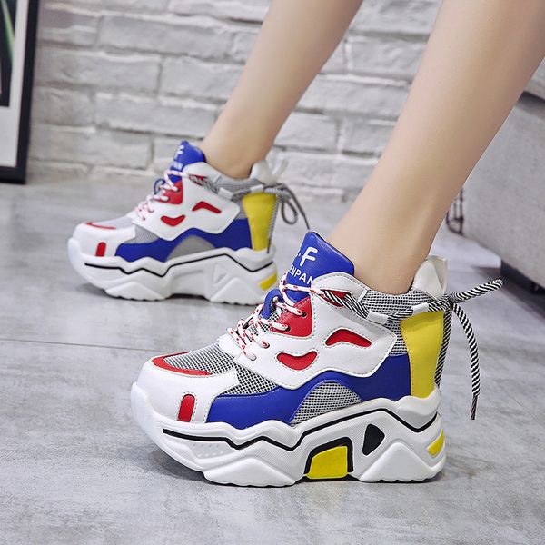 women platform chunky sneakers 8cm high lace-up casual vulcanize shoes luxury designer old dad female fashion sneakers new
women platform chunky sneakers 8cm high lace-up casual vulcanize shoes luxury designer old dad female fashion sneakers new