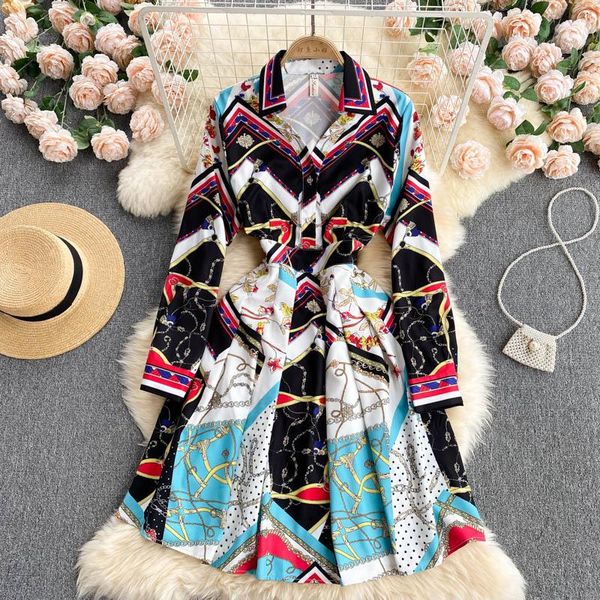casual dresses summer autumn elegant chain printed long sleeve shirt dress for women 2021 chic single breasted vintage office wear vestidos, Black;gray
casual dresses summer autumn elegant chain printed long sleeve shirt dress for women 2021 chic single breasted vintage office wear vestidos, Black;gray