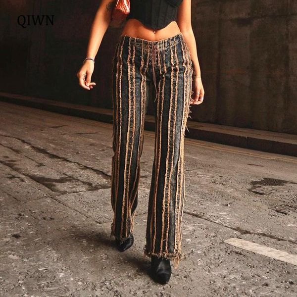 women's jeans vintage 90s aesthetic tassel women low waist straight leg pants contrast stitched distressed denim trousers 2021, Blue
women's jeans vintage 90s aesthetic tassel women low waist straight leg pants contrast stitched distressed denim trousers 2021, Blue