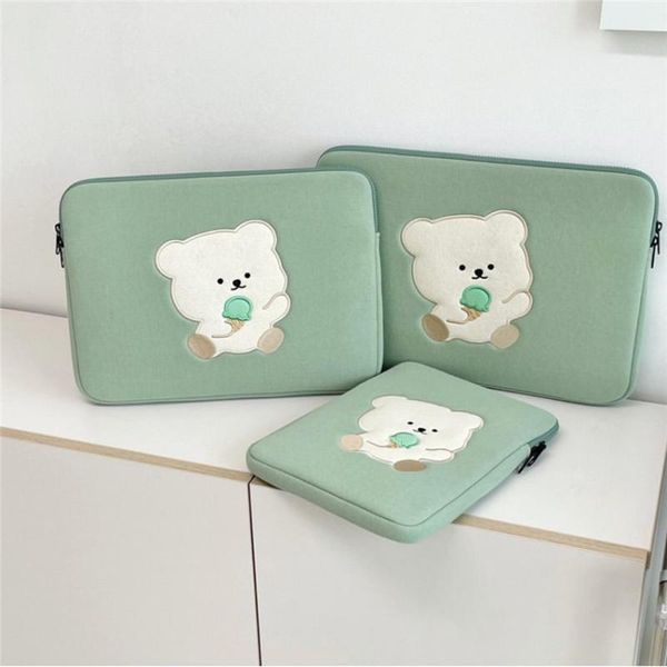 cosmetic bags & cases green ice cream bear 11 inch lapsleeve bag for ipad air 4 mac pro 9.7 10.8 13 13.3 15 tablet inner case
cosmetic bags & cases green ice cream bear 11 inch lapsleeve bag for ipad air 4 mac pro 9.7 10.8 13 13.3 15 tablet inner case