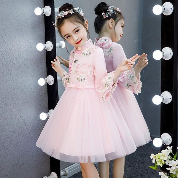 ethnic clothing pink girls cheongsam embroidery flower chinese dress mandarin collar birthday party kids princess formal, Red
ethnic clothing pink girls cheongsam embroidery flower chinese dress mandarin collar birthday party kids princess formal, Red