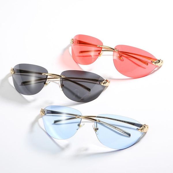 sunglasses denisa black red retro rimless women 2021 small vintage glasses shades fashion oval uv eyewear gafas de sol g50616, White;black
sunglasses denisa black red retro rimless women 2021 small vintage glasses shades fashion oval uv eyewear gafas de sol g50616, White;black