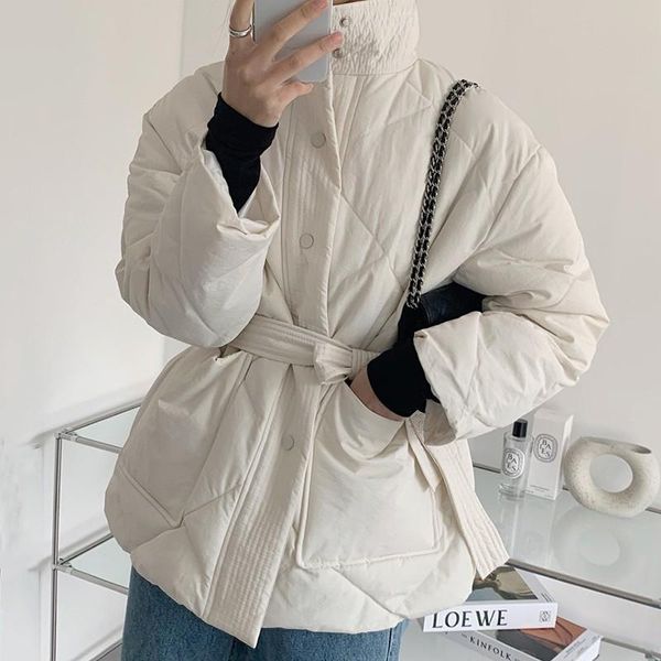 women's down & parkas turtleneck chic argyle single breasted drawstring autumn winter elegant jackets korean fashion long sleeve cotton, Black
women's down & parkas turtleneck chic argyle single breasted drawstring autumn winter elegant jackets korean fashion long sleeve cotton, Black
