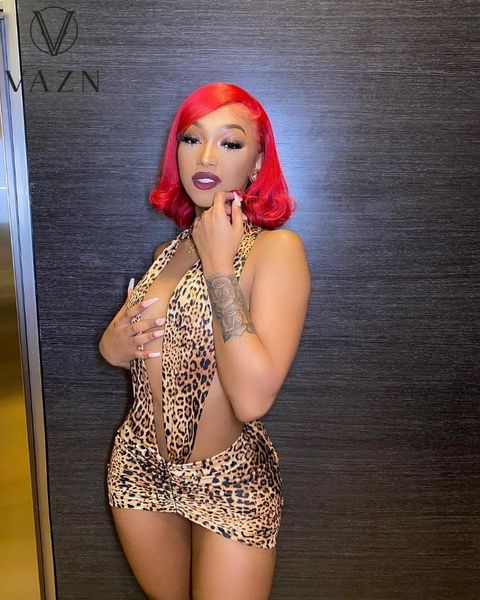 casual dresses vazn 2021 summer ladies fashion street tight backless leopard-print nightclub hanging neck bandage drape dress, Black;gray
casual dresses vazn 2021 summer ladies fashion street tight backless leopard-print nightclub hanging neck bandage drape dress, Black;gray