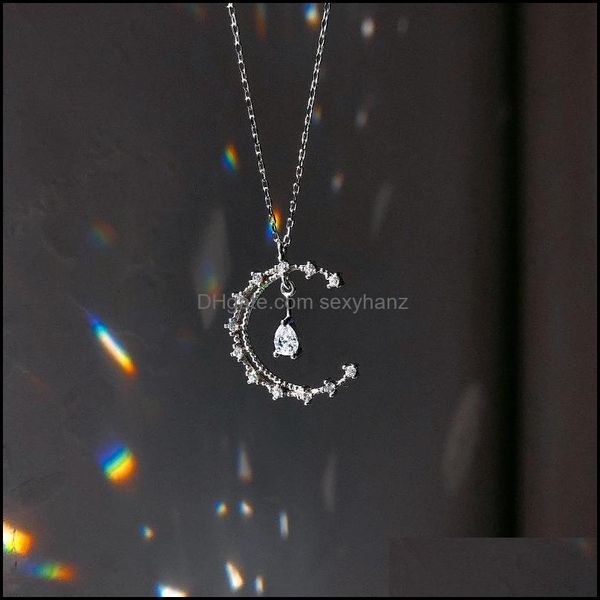 pendant necklaces & pendants jewelry 925 sterling sier zircon moon necklace for women clavicle chain animal fashion sweater aessories drop d, Silver
pendant necklaces & pendants jewelry 925 sterling sier zircon moon necklace for women clavicle chain animal fashion sweater aessories drop d, Silver