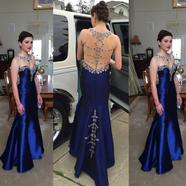 real image vestido de festa prom dresses sheer scoop neck crystal beads backless long formal party dress evening gowns, Black
real image vestido de festa prom dresses sheer scoop neck crystal beads backless long formal party dress evening gowns, Black