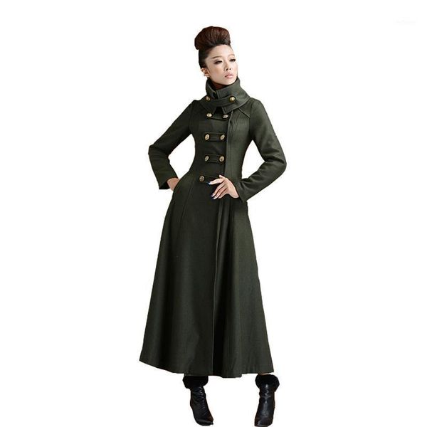 women's wool & blends autumn winter woolen coat slim long overcoat female trench boutique plus size pocket lady outerwear, Black
women's wool & blends autumn winter woolen coat slim long overcoat female trench boutique plus size pocket lady outerwear, Black