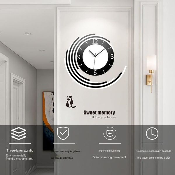 living room wall clock modern simple nordic style european art round decoration fashion creative clocks
living room wall clock modern simple nordic style european art round decoration fashion creative clocks