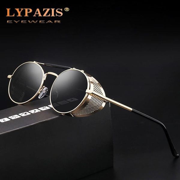 sunglasses 2021 classic retro gothic steampunk with side shields mens womens brand designer vintage round metal glasses goggles, White;black
sunglasses 2021 classic retro gothic steampunk with side shields mens womens brand designer vintage round metal glasses goggles, White;black
