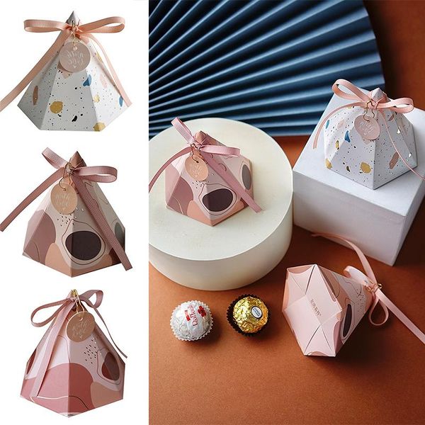 gift wrap 10pcs pyramid box with ribbon candy sweets chocolate packaging paper boxes wedding party favors
gift wrap 10pcs pyramid box with ribbon candy sweets chocolate packaging paper boxes wedding party favors