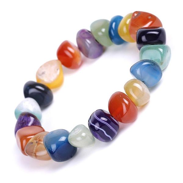 link, chain 8-12 mm natural irregular agates stone amazonite beads bracelet for women men multicolor chakra yoga bracelets jewelry gifts, Black
link, chain 8-12 mm natural irregular agates stone amazonite beads bracelet for women men multicolor chakra yoga bracelets jewelry gifts, Black