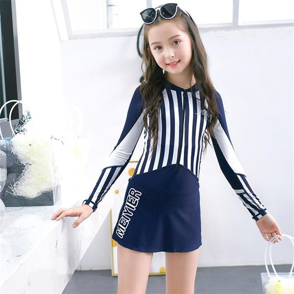 one-piece suits 2021 long sleeve rash guard kids cute surfing swimming suit skirted swimdress girls zipper swimwear one pieces
one-piece suits 2021 long sleeve rash guard kids cute surfing swimming suit skirted swimdress girls zipper swimwear one pieces