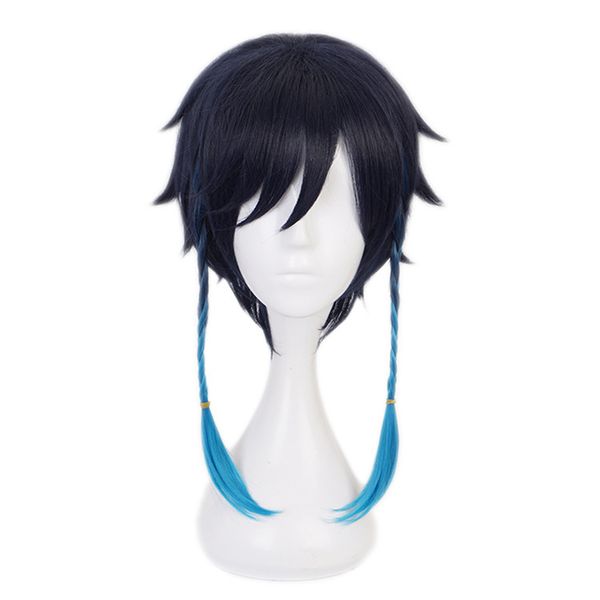 game genshin impact venti cosplay wigs gradient blue short cosplay wig braided wigs heat resistant synthetic hair, Black
game genshin impact venti cosplay wigs gradient blue short cosplay wig braided wigs heat resistant synthetic hair, Black