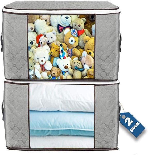 large storage bags clothes bins foldable closet organizers containers with durable handles 90l clothing & wardrobe
large storage bags clothes bins foldable closet organizers containers with durable handles 90l clothing & wardrobe