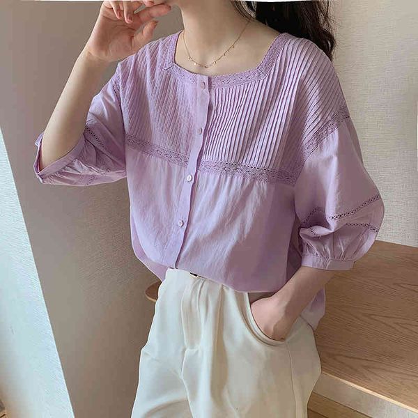 women's blouses & shirts boutique kawaii sweet pleated hollow out short sleeve cotton 100% white loose square collar shirt mori gi
women's blouses & shirts boutique kawaii sweet pleated hollow out short sleeve cotton 100% white loose square collar shirt mori gi